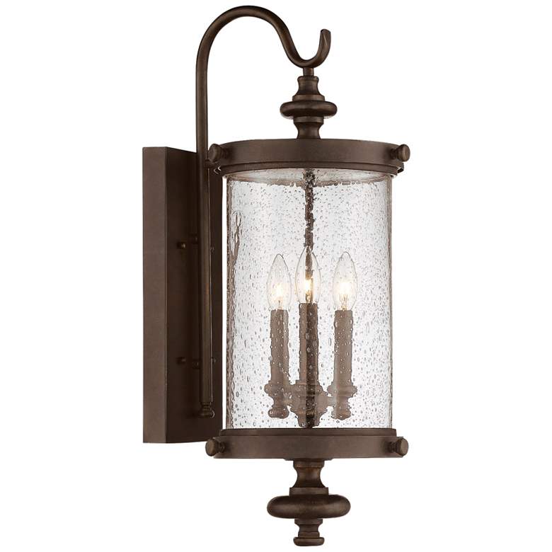 Image 1 Savoy House Palmer 26"H Walnut Patina Outdoor Wall Light