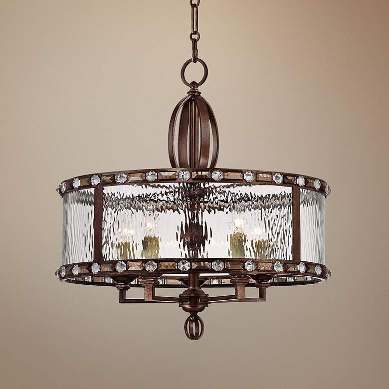 Image 1 Savoy House Paragon 22 1/2 inch Wide Guilded Bronze Chandelier