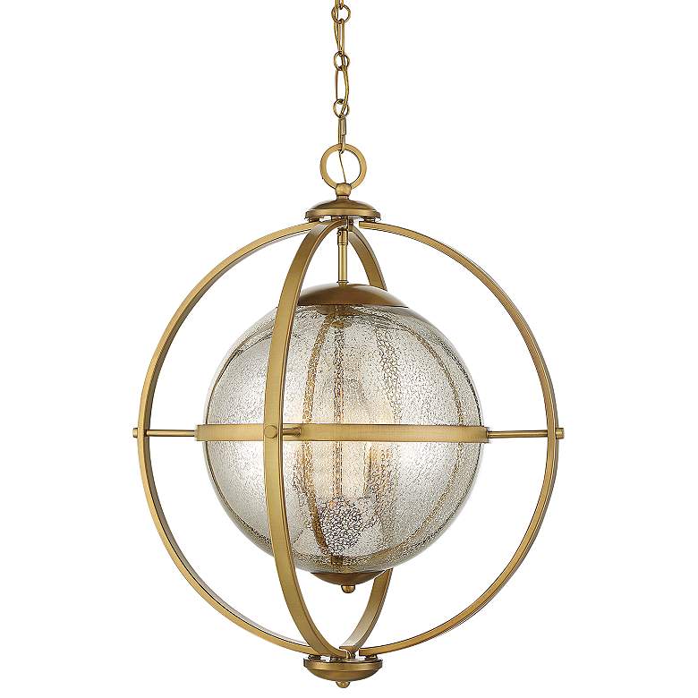Image 1 Savoy House Pearl 21 inch Wide Warm Brass 3-Light Pendant