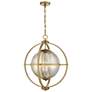 1_Savoy House Pearl 21" Wide Warm Brass 3-Light Pendant