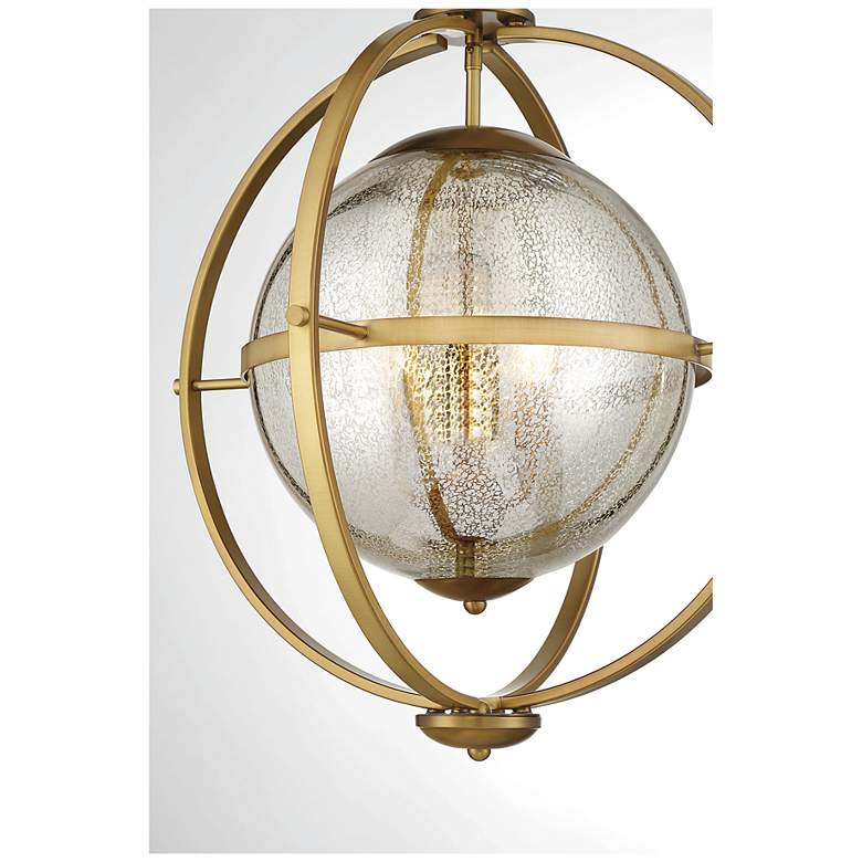 Image 6 Savoy House Pearl 21" Wide Warm Brass 3-Light Pendant more views