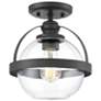 2_Savoy House Pendleton 9 1/2" Wide Matte Black Ceiling Light