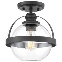 Savoy House Pendleton 9 1/2" Wide Matte Black Ceiling Light