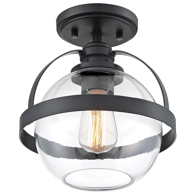 Image 4 Savoy House Pendleton 9 1/2" Wide Matte Black Ceiling Light more views