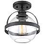 4_Savoy House Pendleton 9 1/2" Wide Matte Black Ceiling Light more views