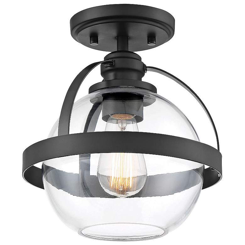 Image 5 Savoy House Pendleton 9 1/2" Wide Matte Black Ceiling Light more views