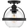 6_Savoy House Pendleton 9 1/2" Wide Matte Black Ceiling Light more views