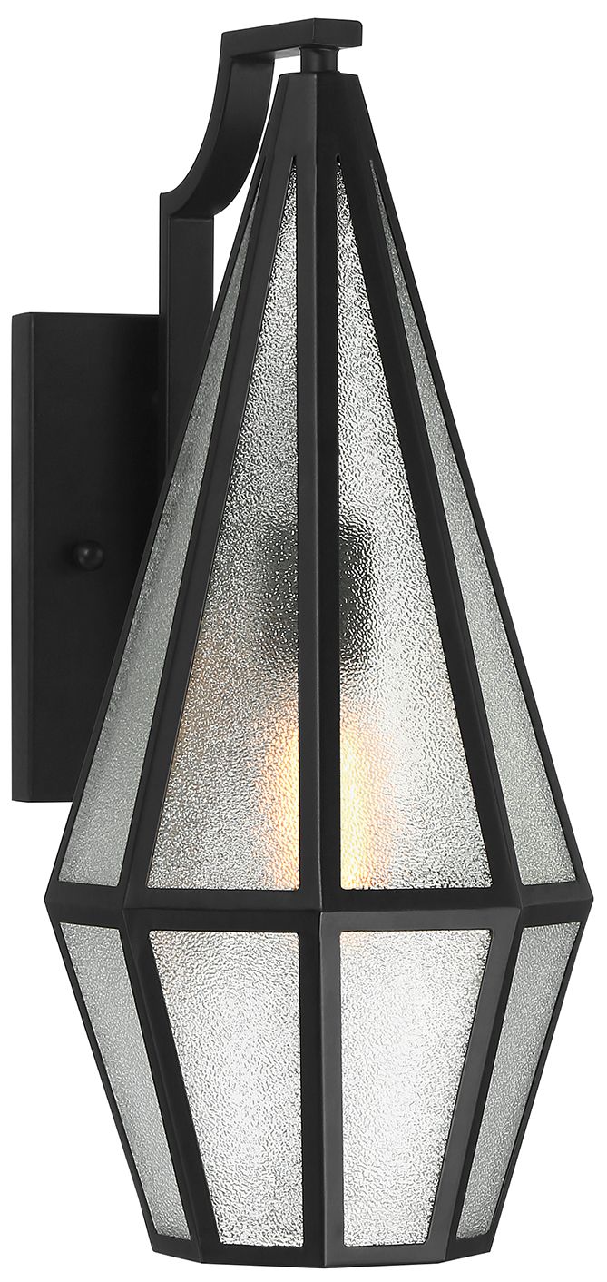Savoy House Peninsula 18"H Matte Black Outdoor Wall Light