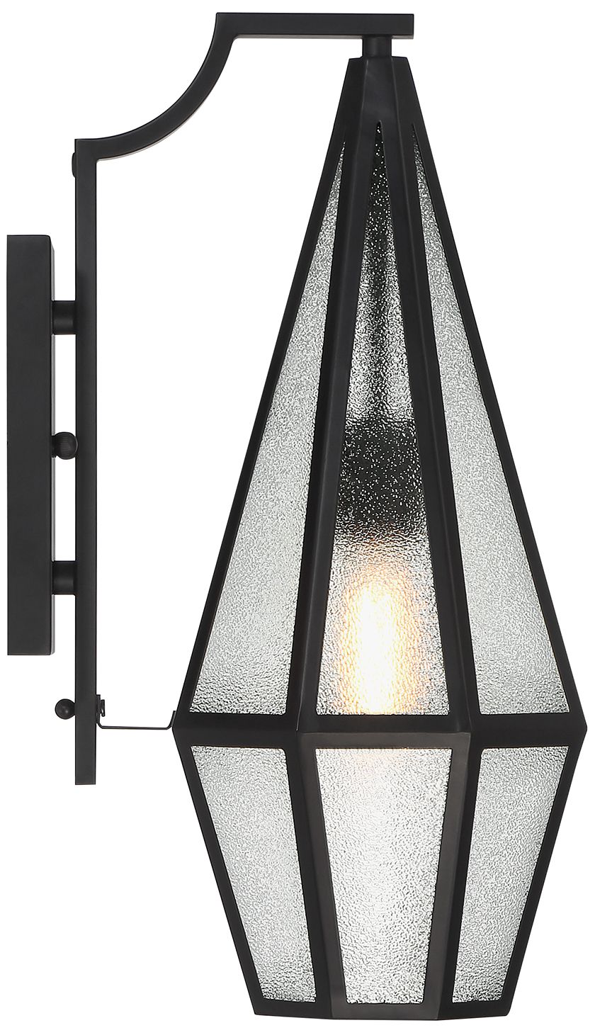 Image 5 Savoy House Peninsula 18"H Matte Black Outdoor Wall Light more views