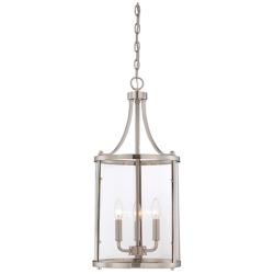 Savoy House Penrose 12"W Satin Nickel 3-Light Mini Pendant