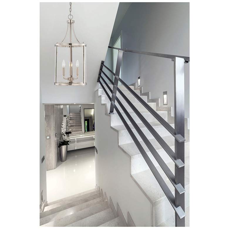Image 4 Savoy House Penrose 12"W Satin Nickel 3-Light Mini Pendant more views