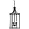 Savoy House Penrose 16" Wide Black 6-Light Foyer Pendant