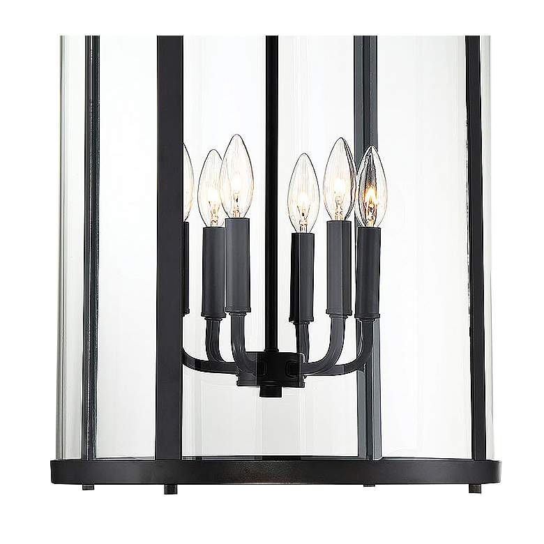 Image 2 Savoy House Penrose 16" Wide Black 6-Light Foyer Pendant more views