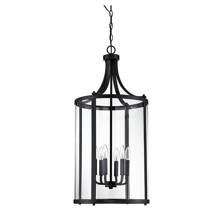 Image 3 Savoy House Penrose 16" Wide Black 6-Light Foyer Pendant more views