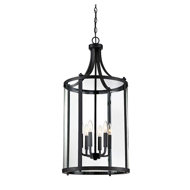 Image 4 Savoy House Penrose 16" Wide Black 6-Light Foyer Pendant more views