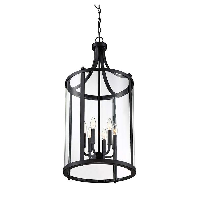 Image 5 Savoy House Penrose 16" Wide Black 6-Light Foyer Pendant more views