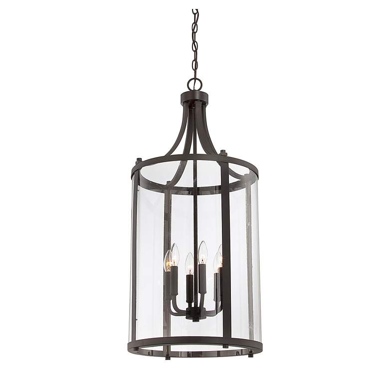 Image 5 Savoy House Penrose 16" Wide English Bronze 4-Light Pendant more views