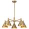 Savoy House Pharos 30" Wide Noble Brass 5-Light Chandelier