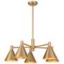 5_Savoy House Pharos 30" Wide Noble Brass 5-Light Chandelier more views