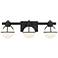 Savoy House Pierce 24" Wide Matte Black 3-Light Bath Light