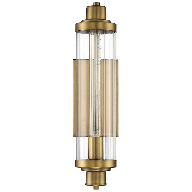 Image 2 Savoy House Pike 17 3/4" high Warm Brass Wall Sconce more views