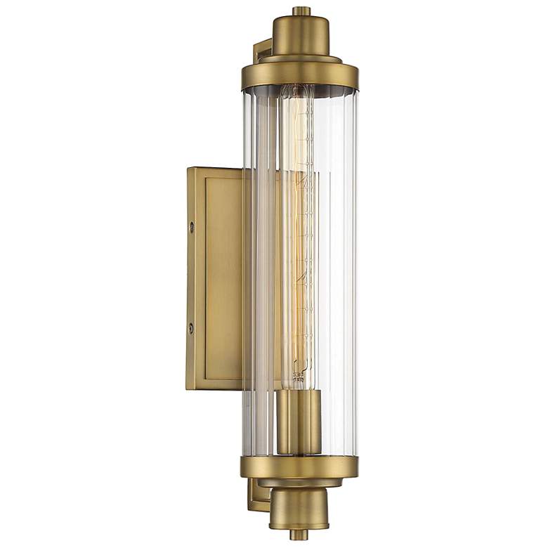 Image 3 Savoy House Pike 17 3/4" high Warm Brass Wall Sconce more views