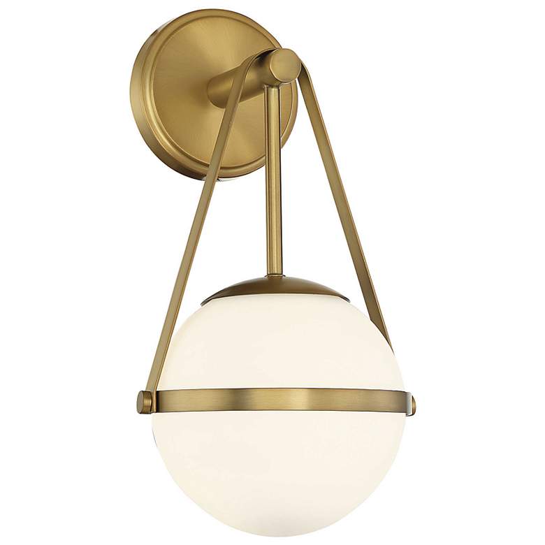 Image 1 Savoy House Polson 15 1/2" High Warm Brass Wall Sconce