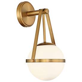 Image5 of Savoy House Polson 15 1/2" High Warm Brass Wall Sconce more views