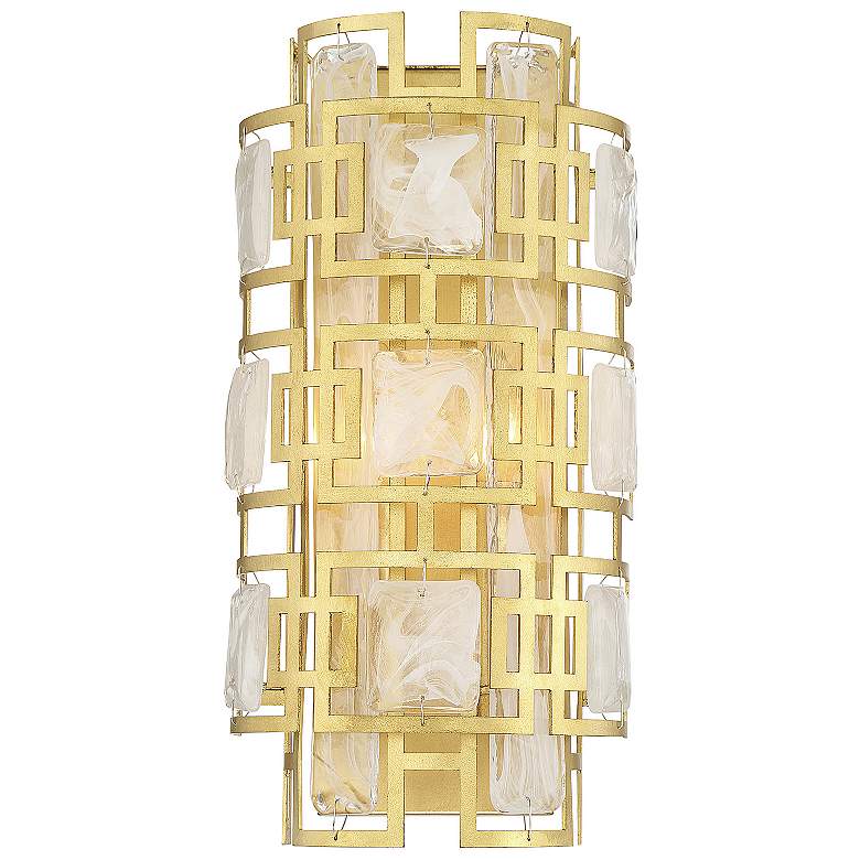 Image 4 Savoy House Portia 16 inch High True Gold 2-Light Wall Sconce more views