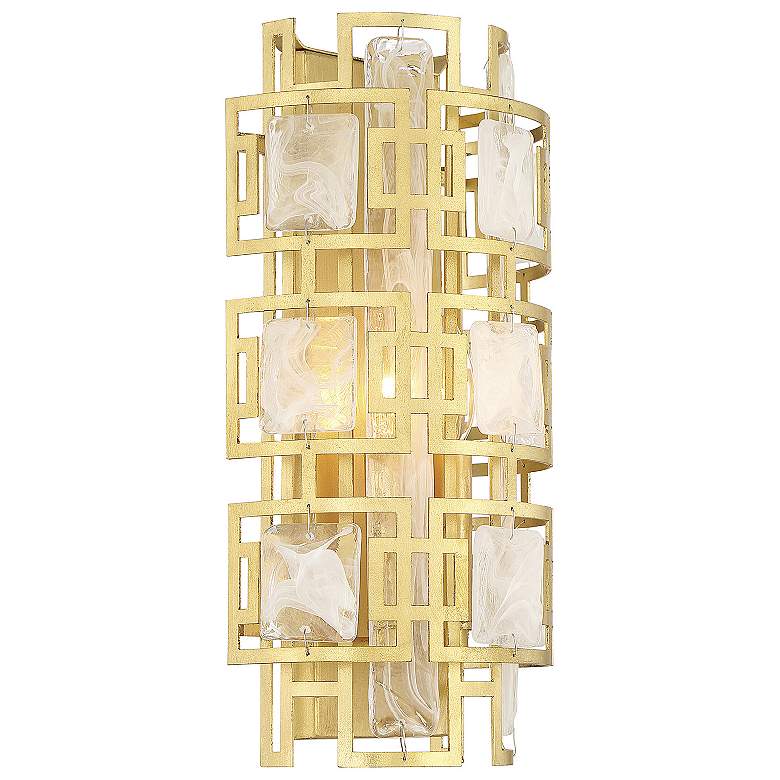 Image 5 Savoy House Portia 16 inch High True Gold 2-Light Wall Sconce more views