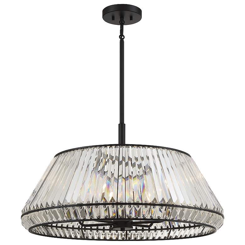 Image 3 Savoy House Pyramid 29" Wide Matte Black 6-Light Pendant more views