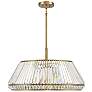 2_Savoy House Pyramid 29" Wide Warm Brass 6-Light Pendant more views