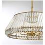 5_Savoy House Pyramid 29" Wide Warm Brass 6-Light Pendant more views