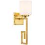 5_Savoy House Quatrain 16 1/4" High Gold Wall Sconce more views