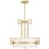 Savoy House Quatrain 22.75" Wide True Gold 4-Light Pendant