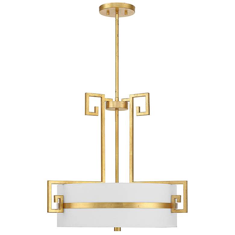 Image 2 Savoy House Quatrain 22.75" Wide True Gold 4-Light Pendant more views