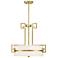 Savoy House Quatrain 22 3/4" Wide True Gold Drum Chandelier