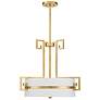 2_Savoy House Quatrain 22 3/4" Wide True Gold Drum Chandelier more views