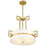 4_Savoy House Quatrain 22 3/4" Wide True Gold Drum Chandelier more views