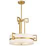5_Savoy House Quatrain 22 3/4" Wide True Gold Drum Chandelier more views