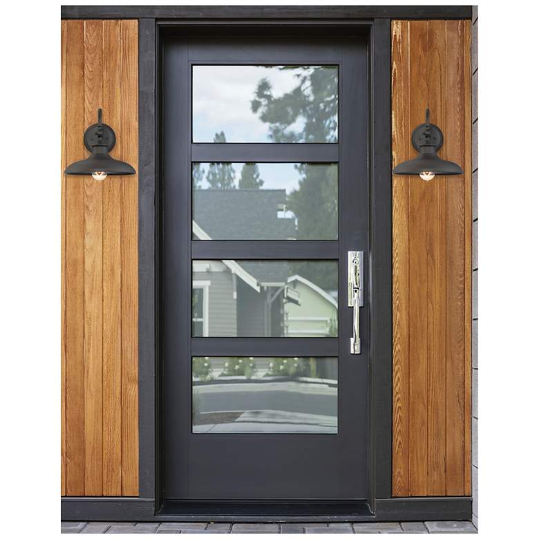 Image 4 Savoy House Raleigh 11" High Black 1-Light Outdoor Wall Light more views