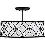 2_Savoy House Reid 20" Wide Matte Black Drum Ceiling Light more views