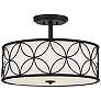 3_Savoy House Reid 20" Wide Matte Black Drum Ceiling Light more views