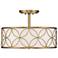 Savoy House Reid 20" Wide Warm Brass Drum Ceiling Light