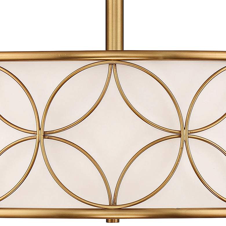 Image 2 Savoy House Reid 20" Wide Warm Brass Drum Ceiling Light more views