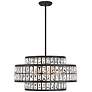 1_Savoy House Renzo 22" Wide Matte Black 4-Light Pendant