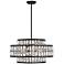 Savoy House Renzo 22" Wide Matte Black 4-Light Pendant