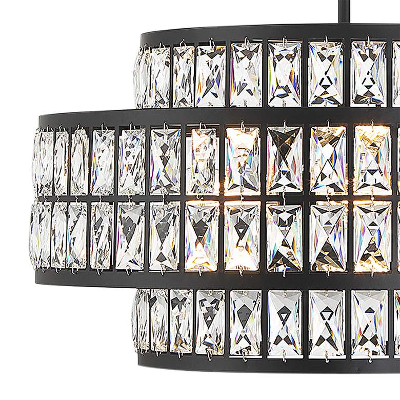 Image 2 Savoy House Renzo 22" Wide Matte Black 4-Light Pendant more views