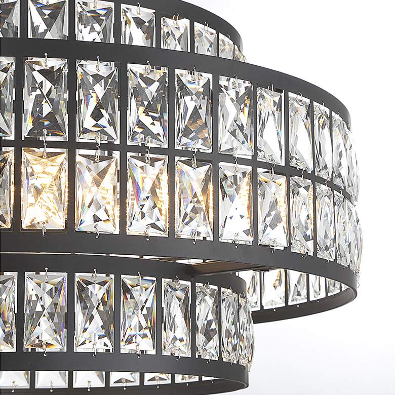 Image 3 Savoy House Renzo 22" Wide Matte Black 4-Light Pendant more views