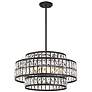 5_Savoy House Renzo 22" Wide Matte Black 4-Light Pendant more views
